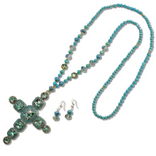 Load image into Gallery viewer, TEAL CROSS