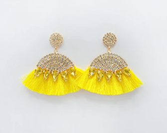 Bougie  tassel bling Earring 388