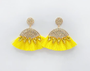 Bougie  tassel bling Earring 388