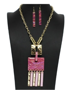 Tassel necklace set