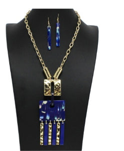 Tassel necklace set