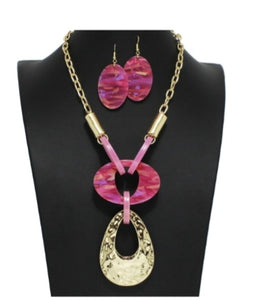 Pinky necklace set