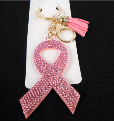 Cancer keychains with tassels