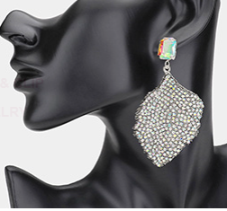 Leaf  bling earring 367