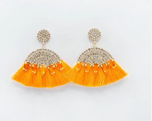 Bougie  tassel bling Earring 388