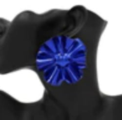 Blue Flower metal Earring